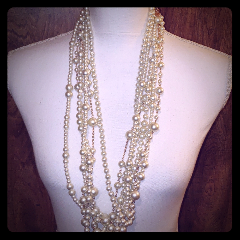 Kenneth lane pearls necklace statement